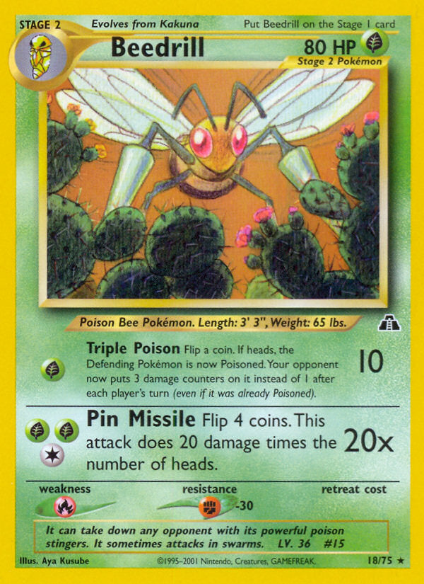 Neo Discovery Beedrill #18/75 unlimited