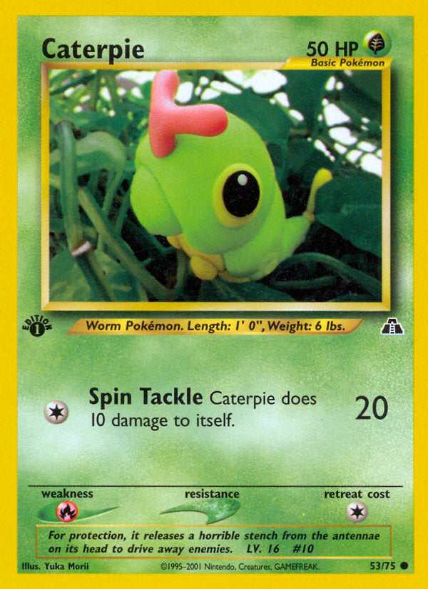 Neo Discovery Caterpie #53/75 first edition