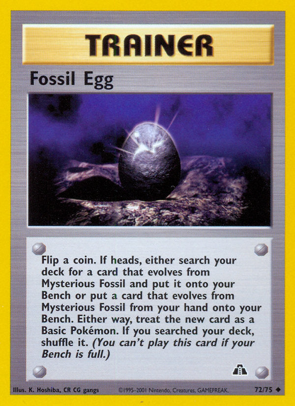 Neo Discovery Fossil Egg #72/75 unlimited