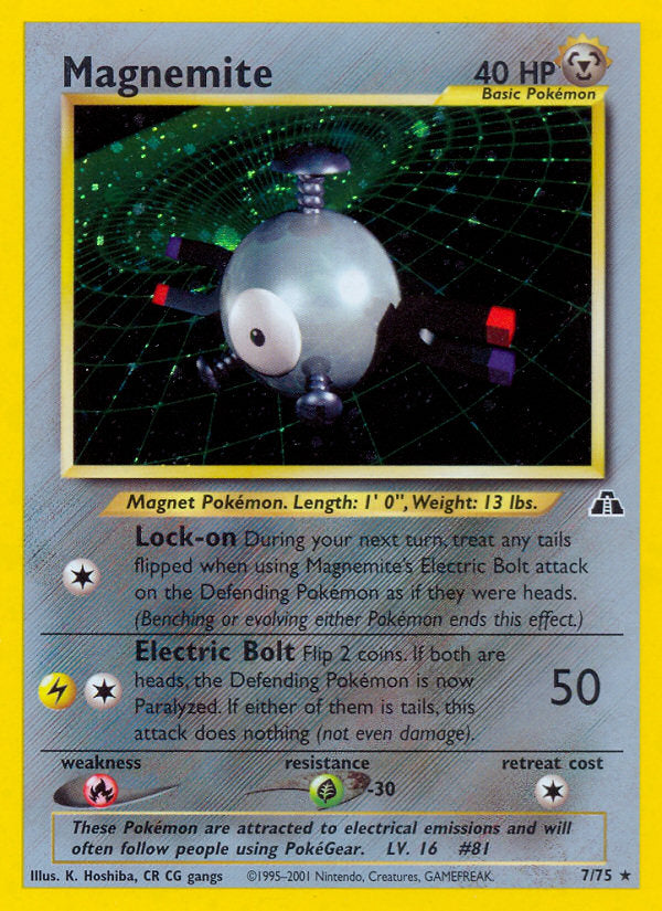 Neo Discovery Holo Magnemite #7/75 unlimited