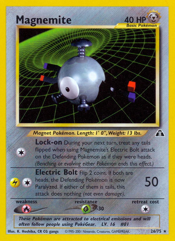 Neo Discovery Magnemite #26/75 unlimited