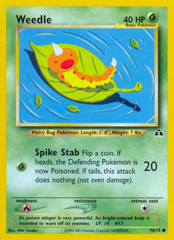 Neo Discovery Weedle #70/75 unlimited