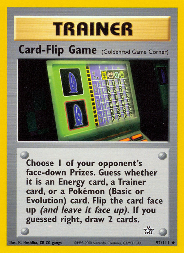 Neo Genesis Card-Flip Game #92/111 unlimited