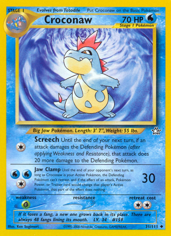 Neo Genesis Croconaw #31/111 unlimited