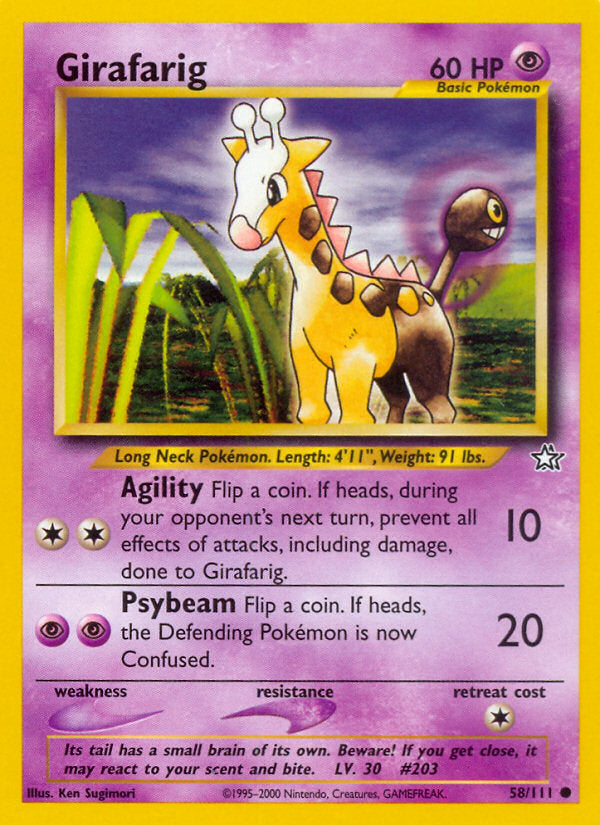 Neo Genesis Girafarig #58/111 unlimited