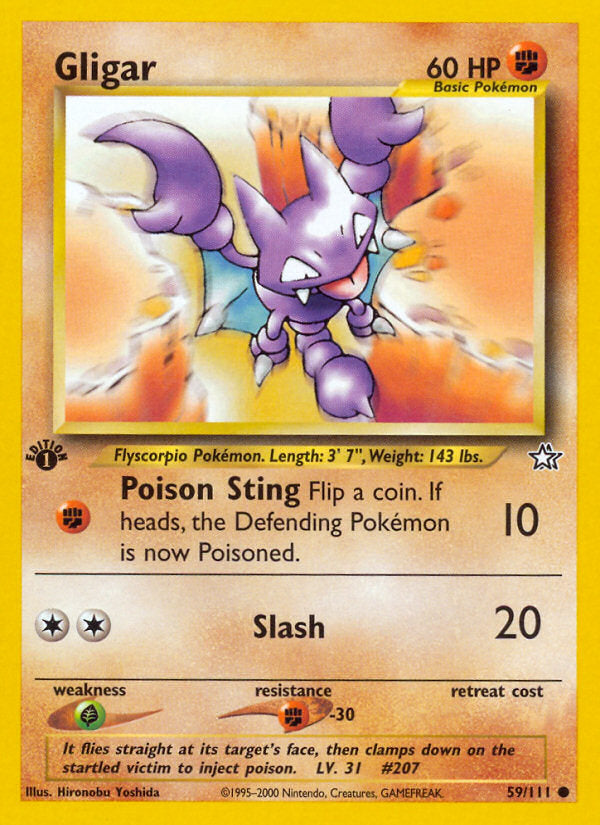 Neo Genesis Gligar #59/111 first edition