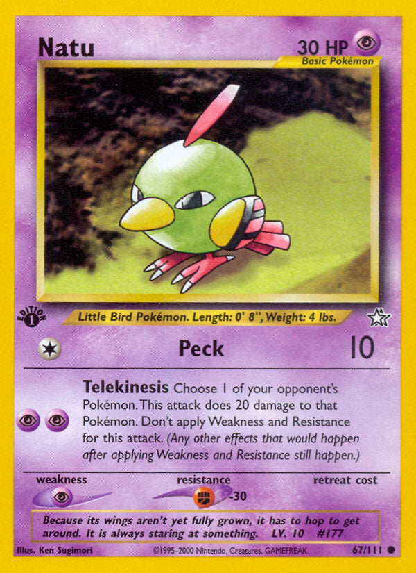 Neo Genesis Natu #67/111 first edition