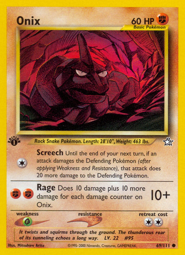 Neo Genesis Onix #69/111 first edition
