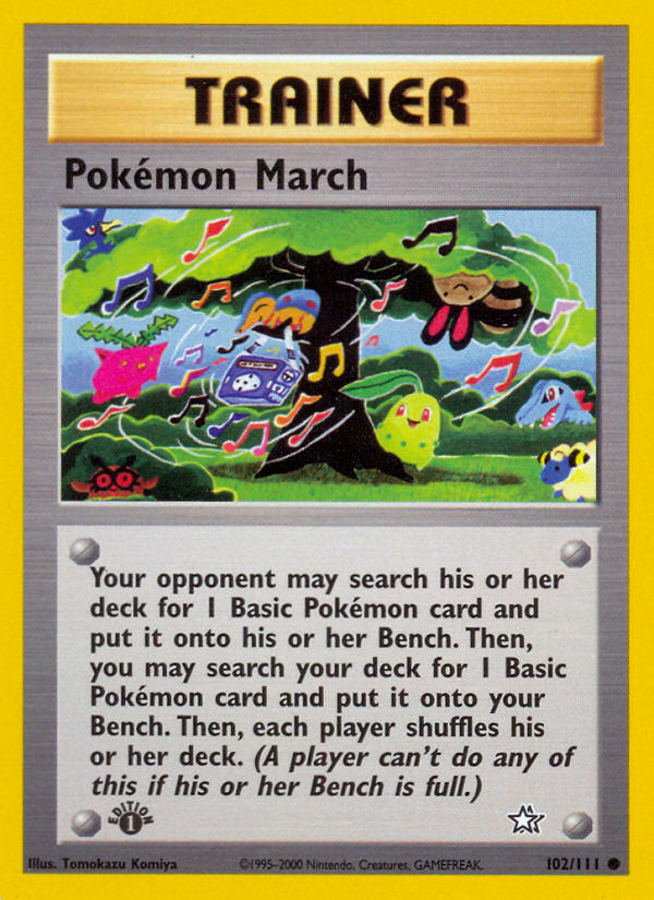 Neo Genesis Pokémon March #102/111 first edition