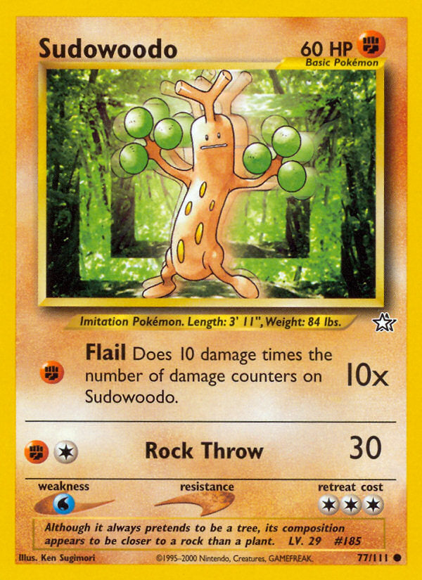 Neo Genesis Sudowoodo #77/111 unlimited