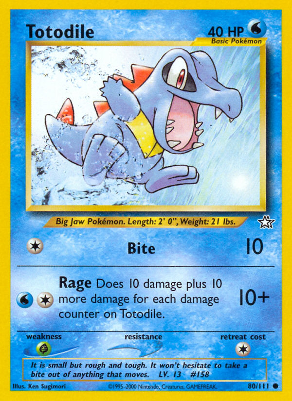 Neo Genesis Totodile #80/111 unlimited