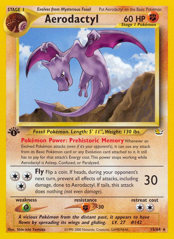 Neo Revelation Aerodactyl #15/64 first edition