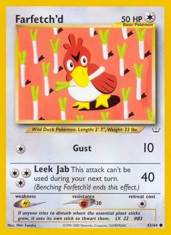 Neo Revelation Farfetch'd #43/64 unlimited
