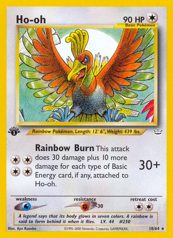 Neo Revelation Ho-Oh #18/64 first edition