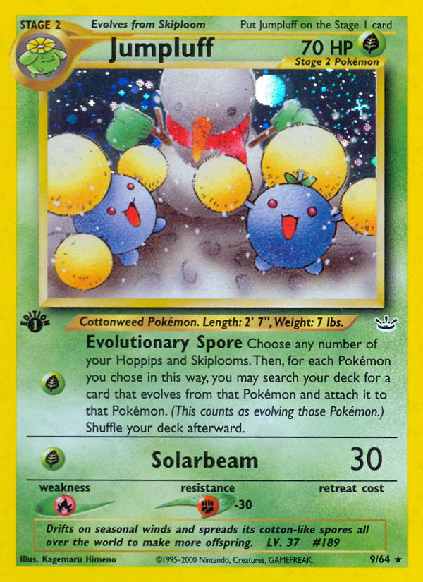 Neo Revelation Holo Jumpluff #9/64 first edition