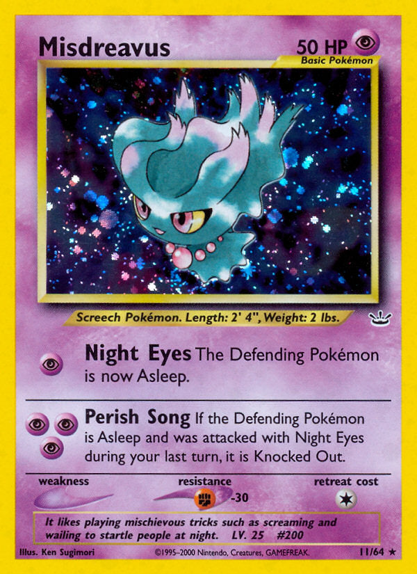 Neo Revelation Holo Misdreavus #11/64 unlimited