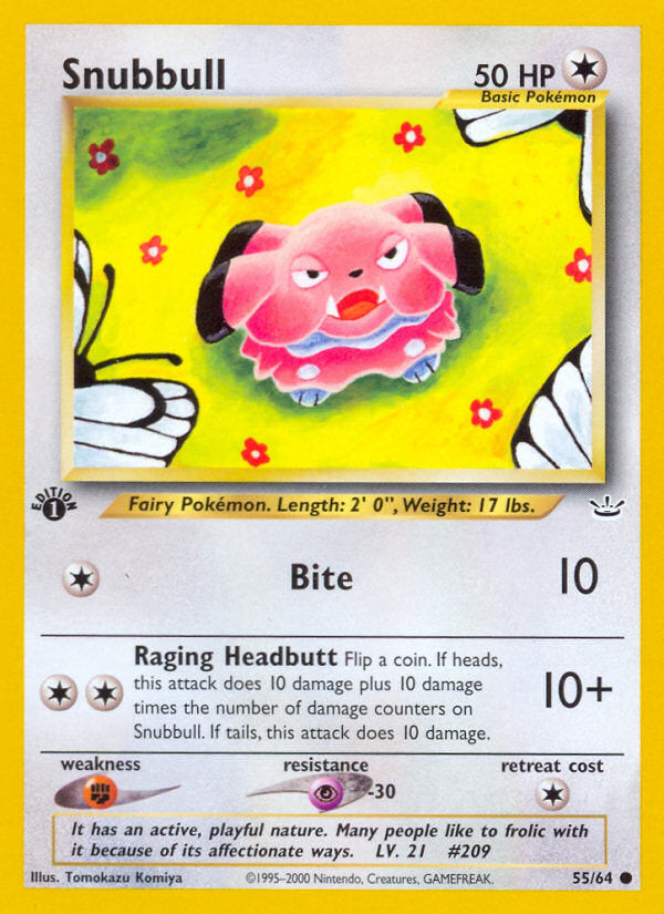 Neo Revelation Snubbull #55/64 first edition