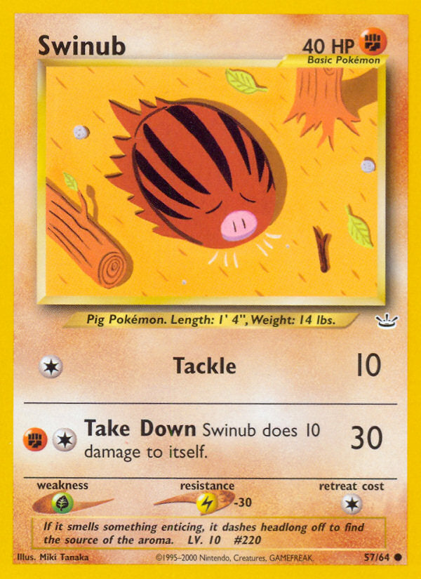 Neo Revelation Swinub #57/64 unlimited