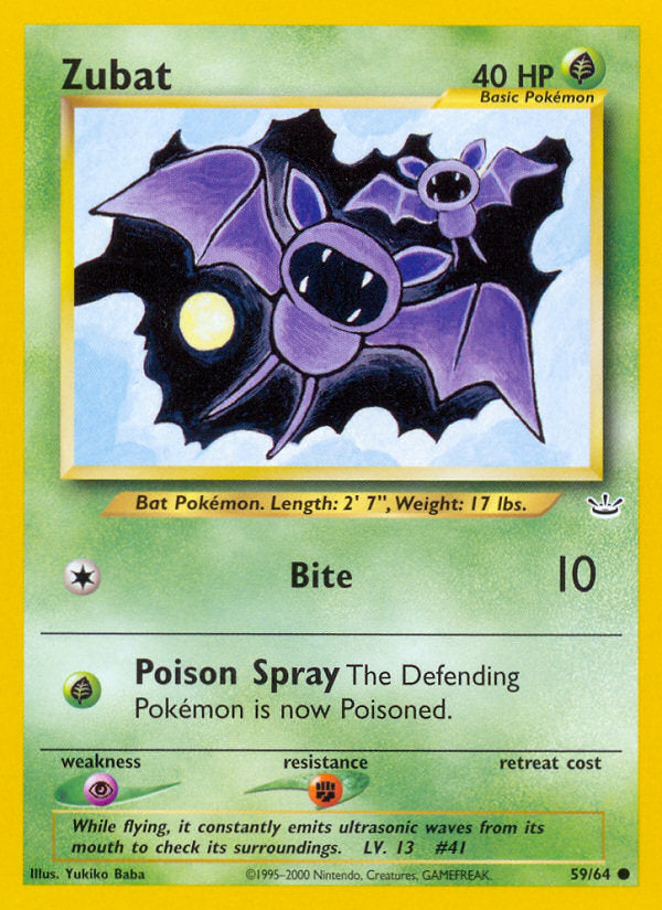Neo Revelation Zubat #59/64 unlimited