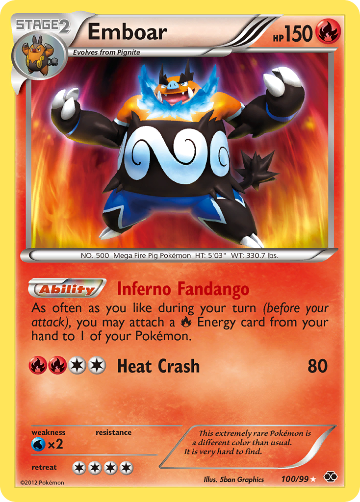Shiny Emboar Secret Rare