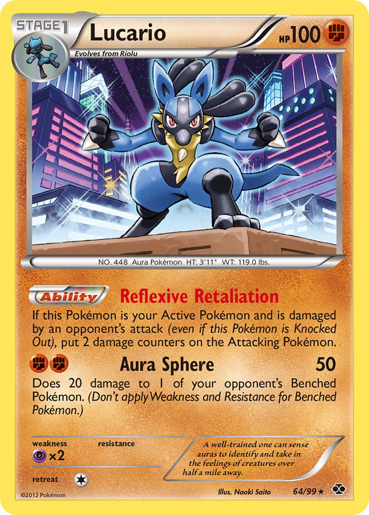 Next Destinies Holo Lucario #64/99