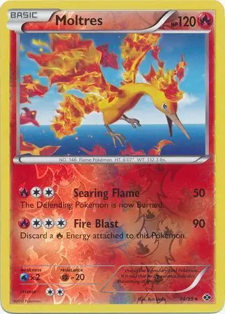 Next Destinies Moltres #14/99 reverse holo