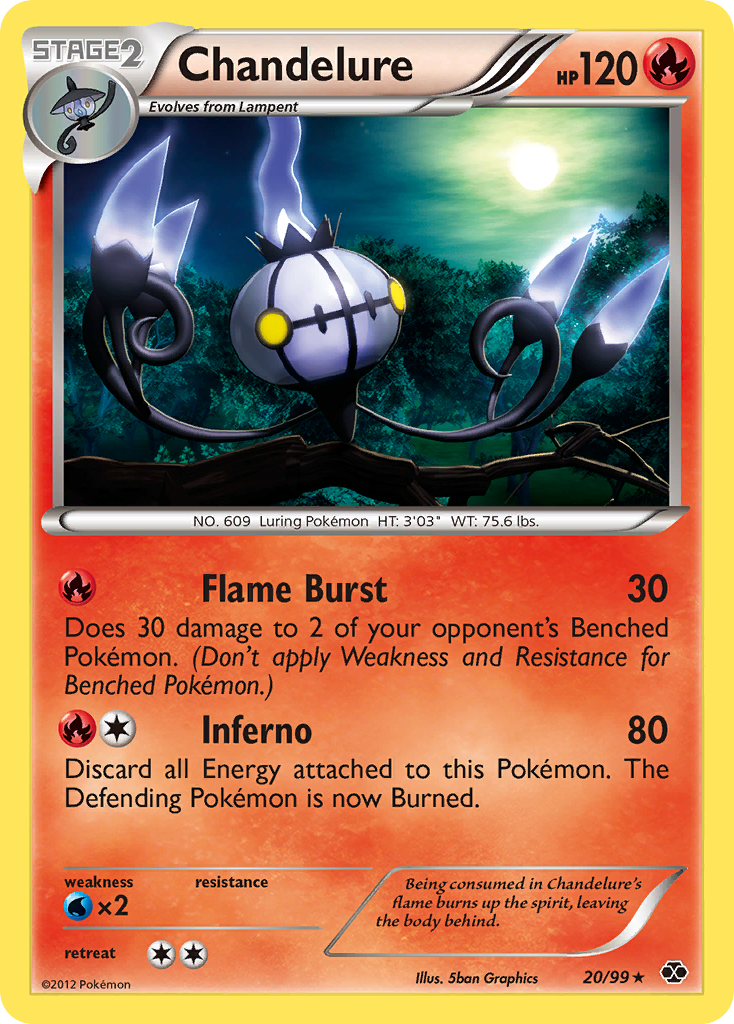 Next Destinies Non - Holo Chandelure #20/99
