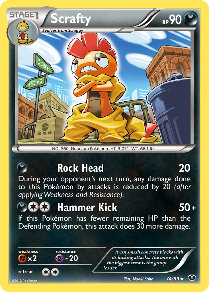 Next Destinies Non - Holo Scrafty #74/99