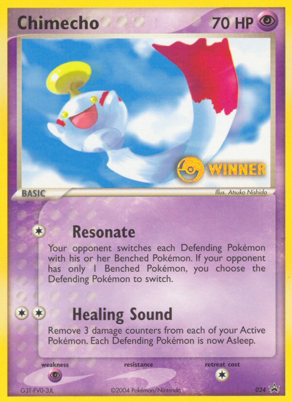Nintendo Promos Chimecho #24 Winner Promo