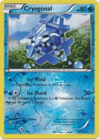 Noble Victories Cryogonal #32/101 reverse holo