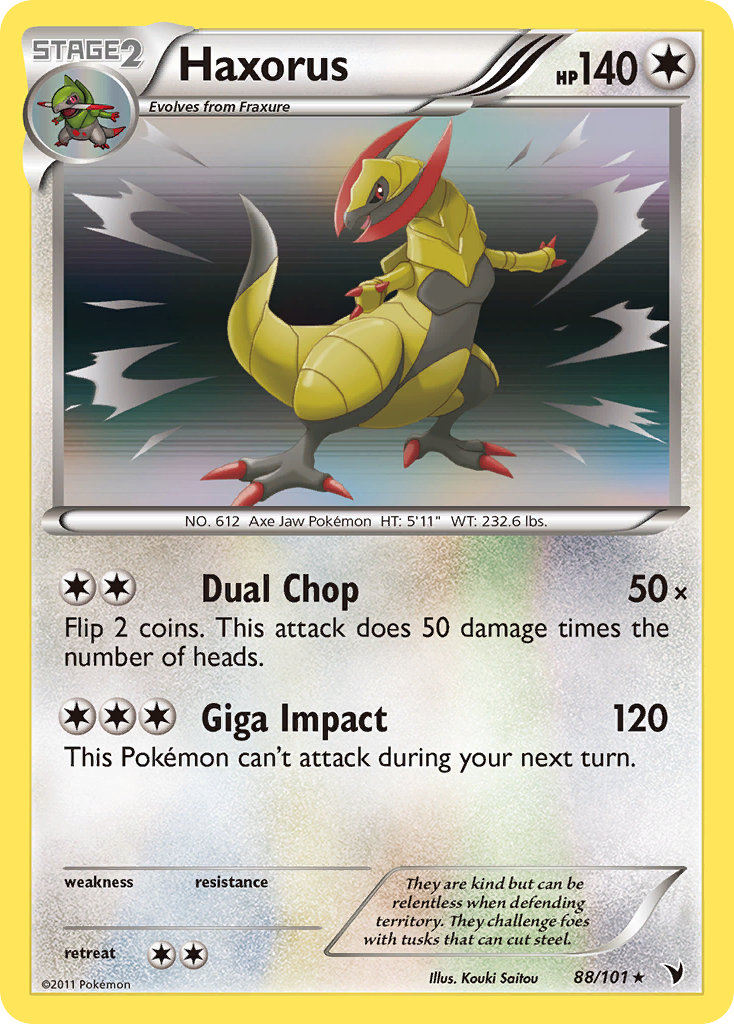 Noble Victories Holo Haxorus #88/101
