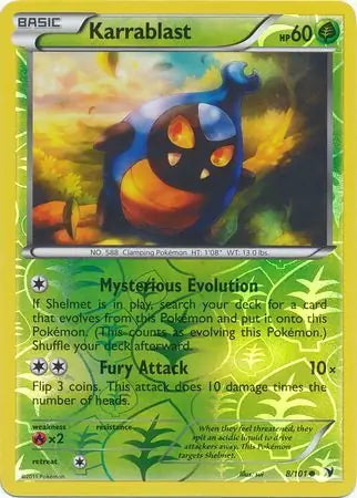 Noble Victories Karrablast #8/101 reverse holo