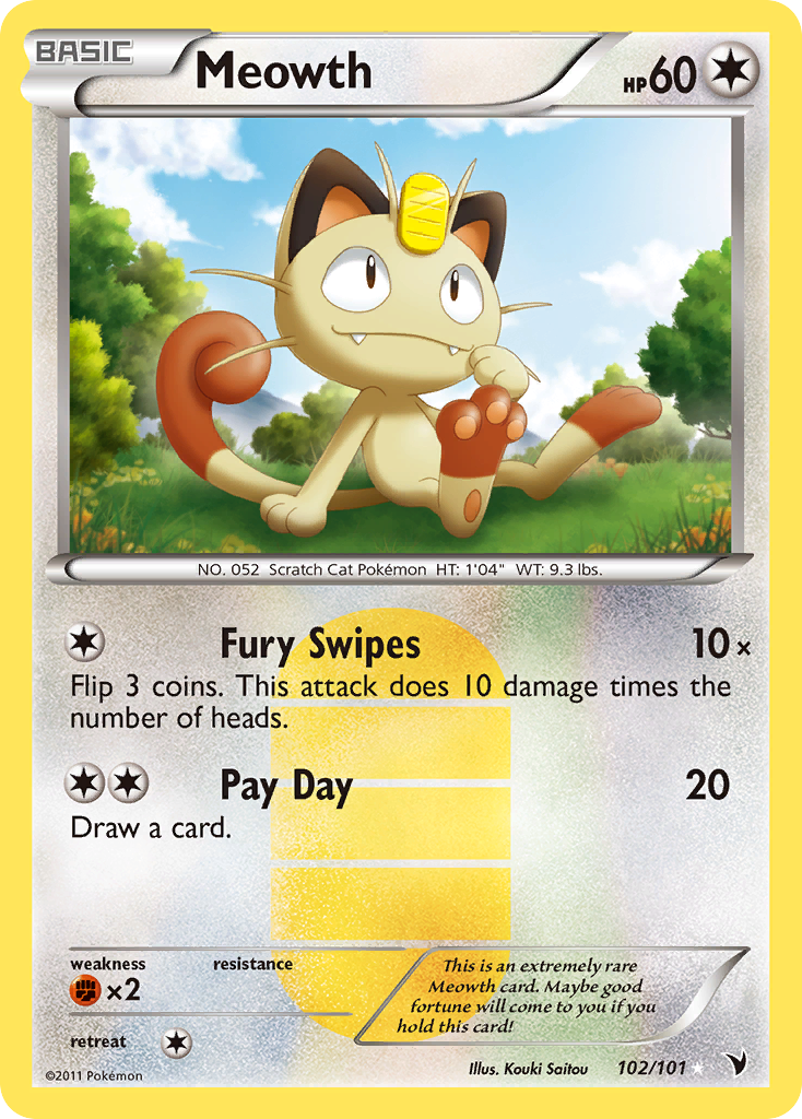 Noble Victories Meowth #102/101
