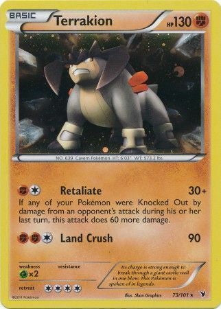 Noble Victories Terrakion #73/101 Cosmos Holo