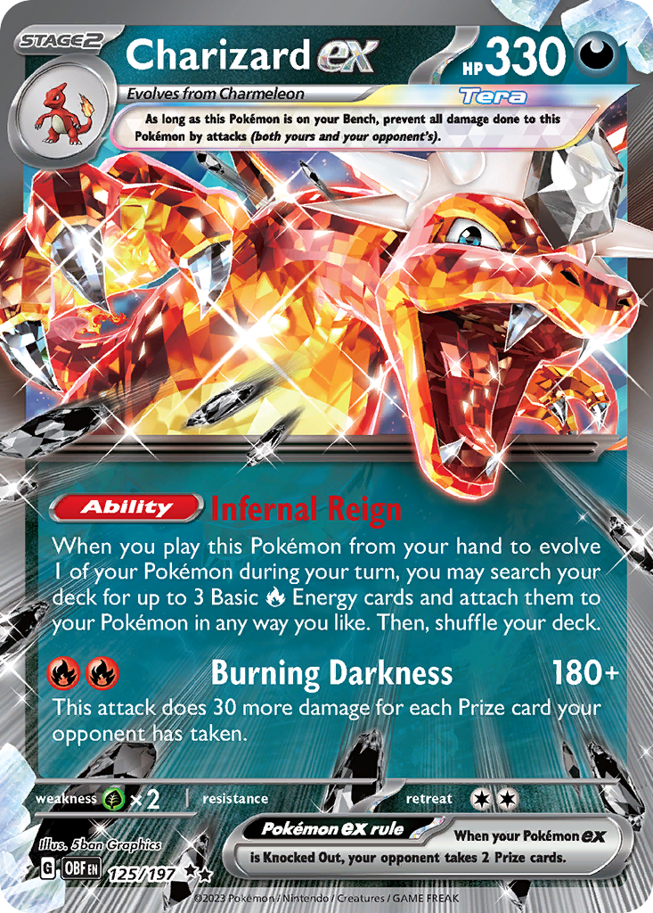 Obsidian Flames Charizard EX #125/197