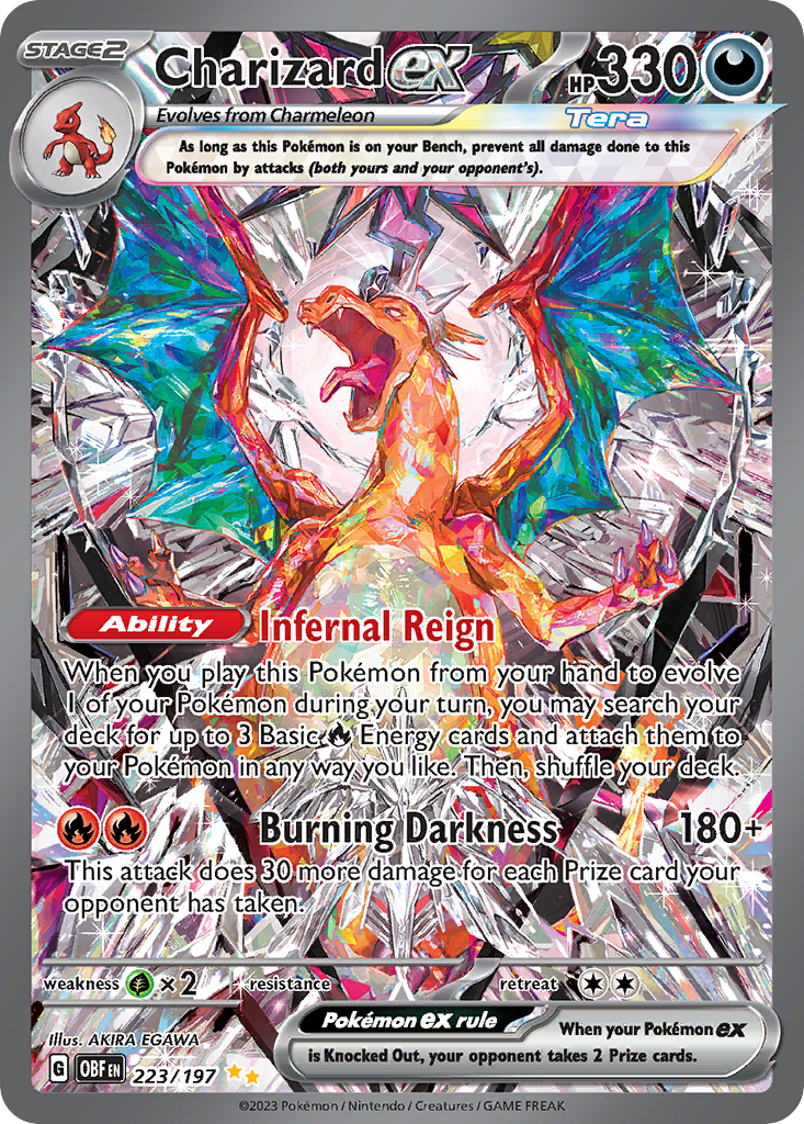 Charizard ex 223/197 uit Obsidian Flames