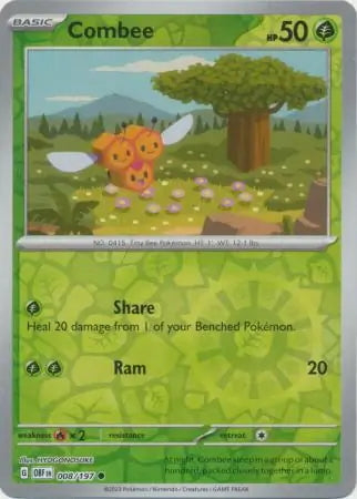 Obsidian Flames Combee #8/197 reverse holo