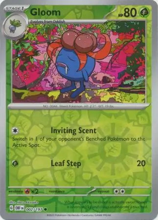 Obsidian Flames Gloom #2/197 reverse holo