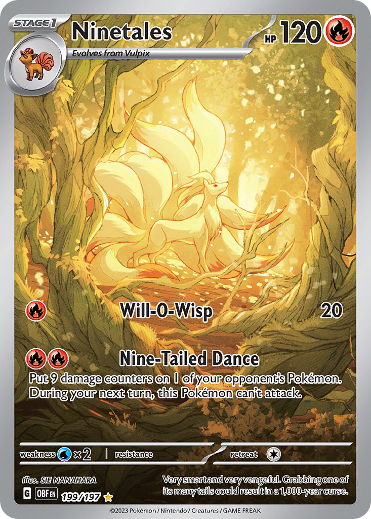 Ninetales Illustration Rare 199/197