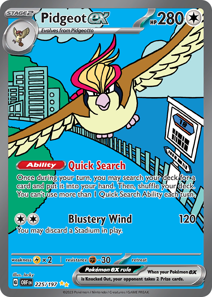 Obsidian Flames Pidgeot EX #225/197