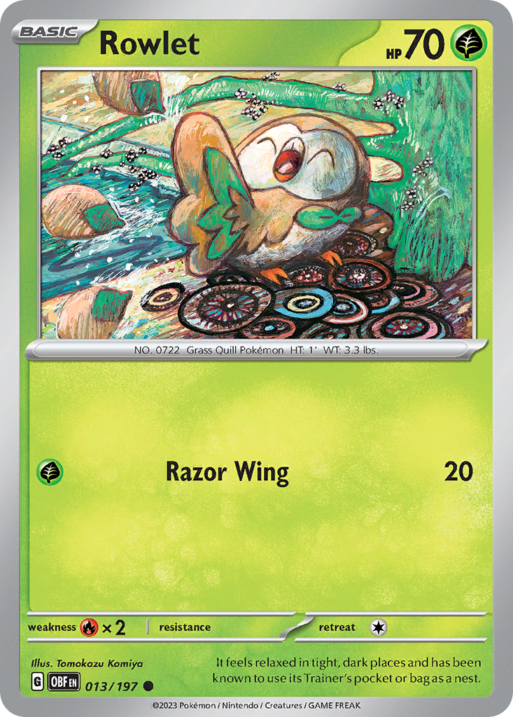 Obsidian Flames Rowlet #13/197