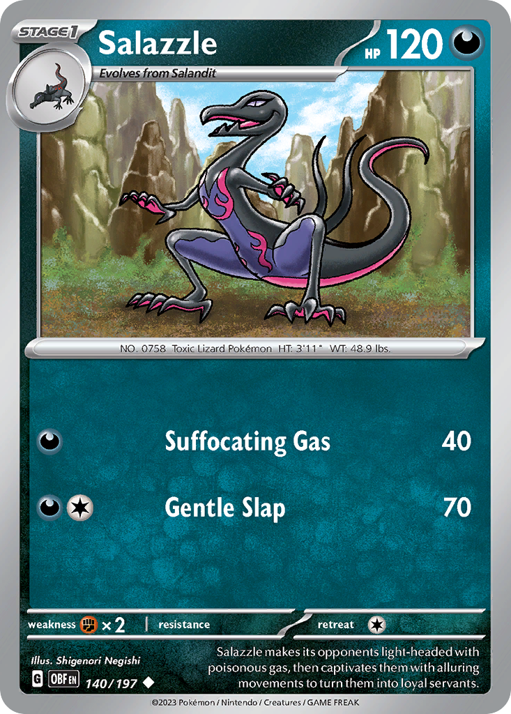 Obsidian Flames Salazzle #140/197