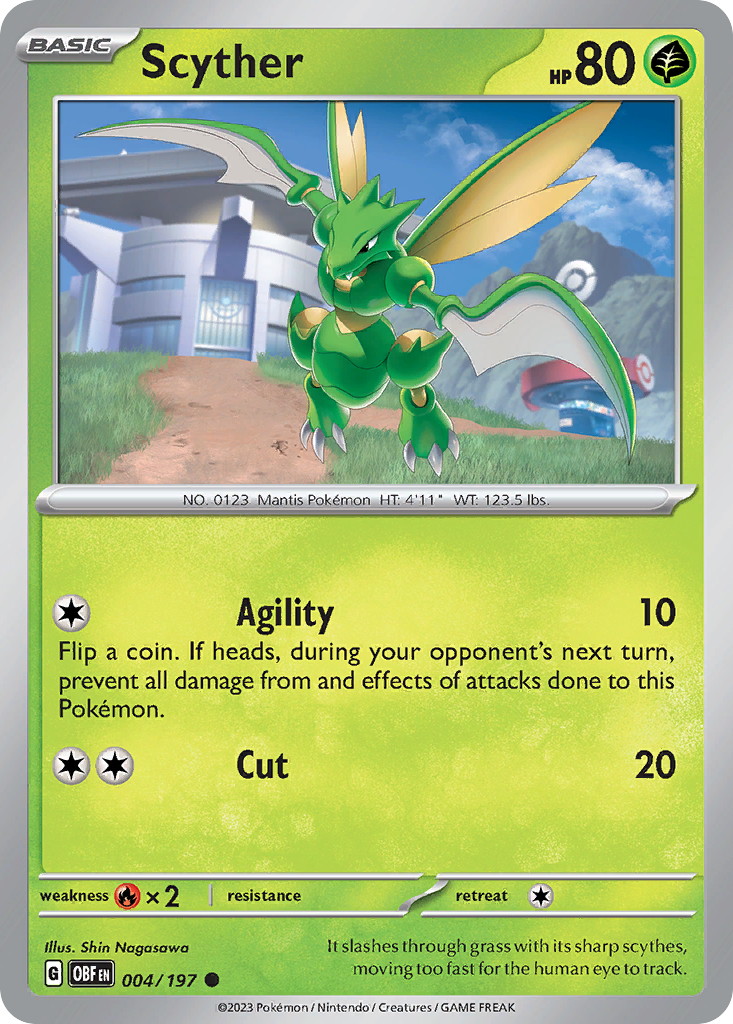 Obsidian Flames Scyther #4/197