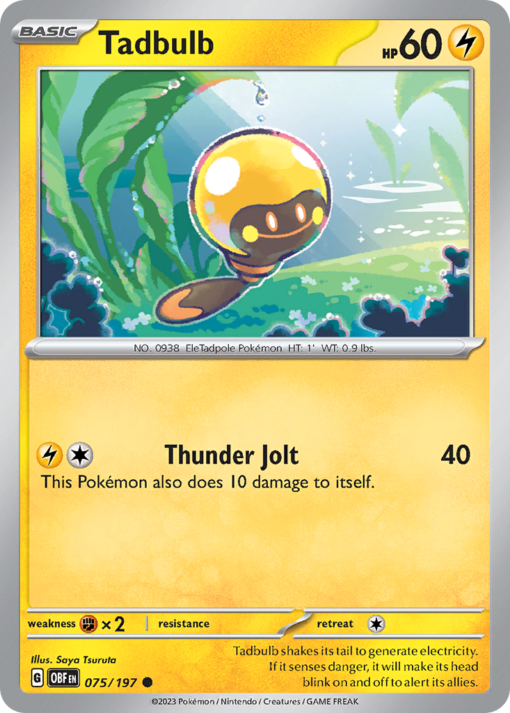 Obsidian Flames Tadbulb #75/197
