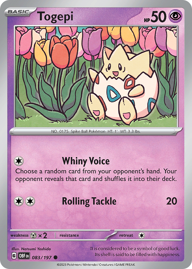 Obsidian Flames Togepi #83/197