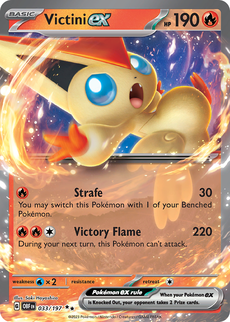 Obsidian Flames Victini EX #33/197