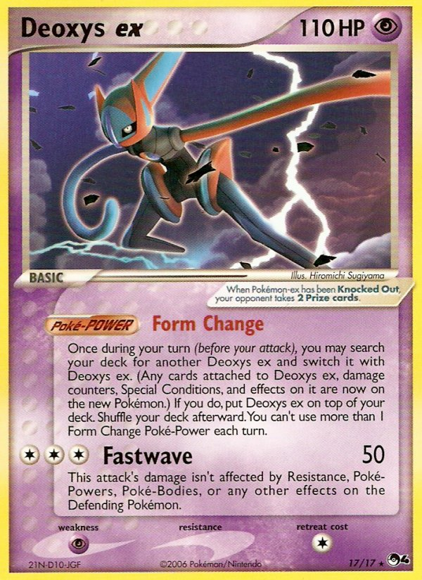POP Series 4 Deoxys ex (Speed Forme) #17