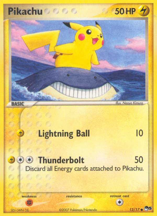 POP Series 5 Non - Holo Pikachu #12