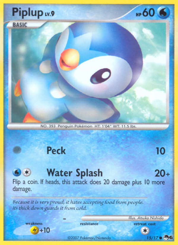 POP Series 6 Non - Holo Piplup #15