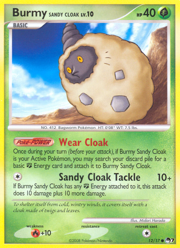 POP Series 7 Burmy Sandy Cloak #12
